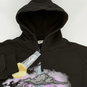 Almost Someday Black Paris Hoodie Size Large